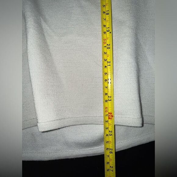 D.Fine Men’s Gray 100% Zephyr Wool Made in USA V Neck Sweater Size M EUC - Picture 8 of 8